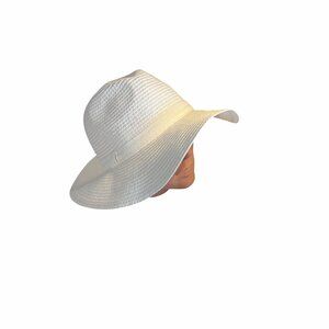 Shade & Shore Women's Wide Brim White Sun Hat UPF 50+ Lightweight FSC-Certified